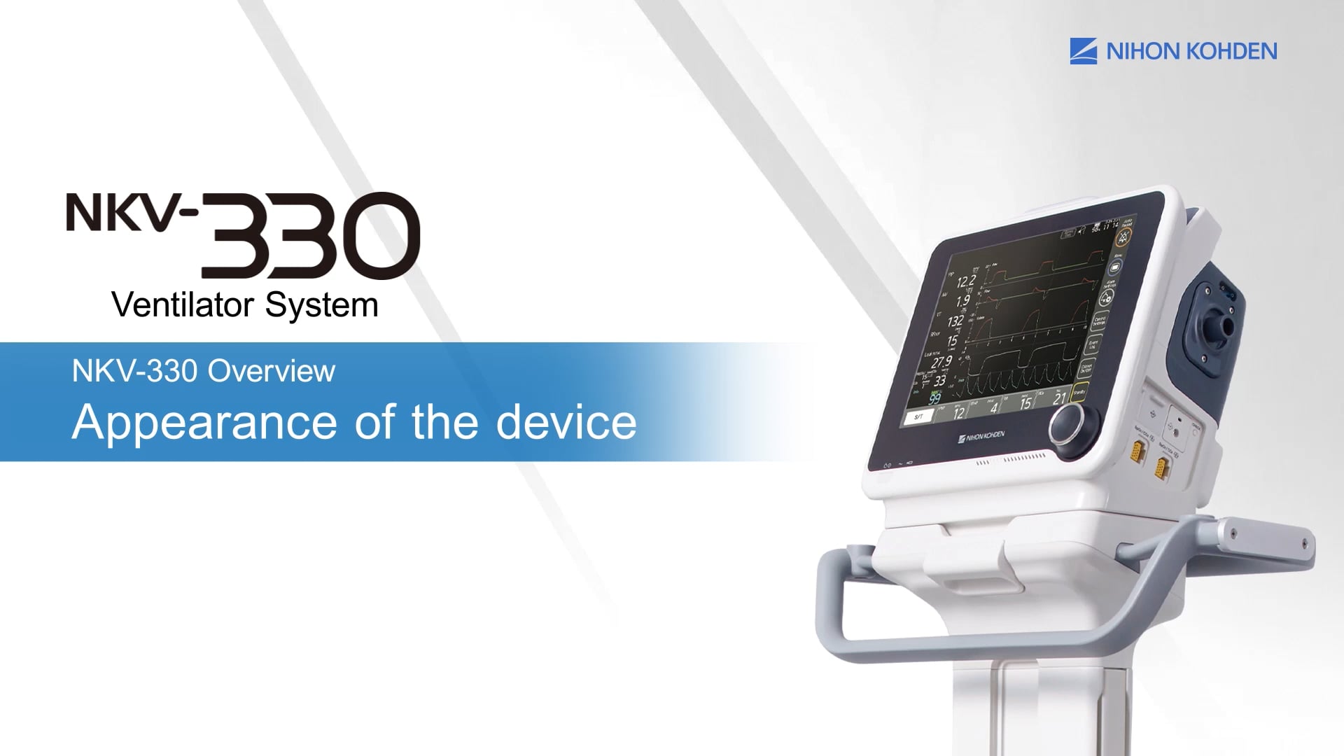 NKV-330 Ventilation System - Appearance of Device