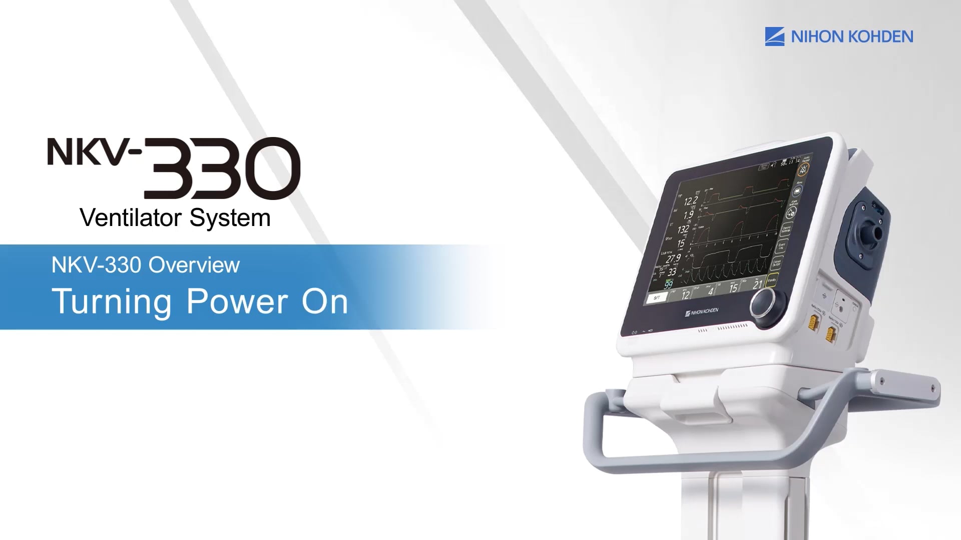 NKV-330 Ventilation System - Turning Power On