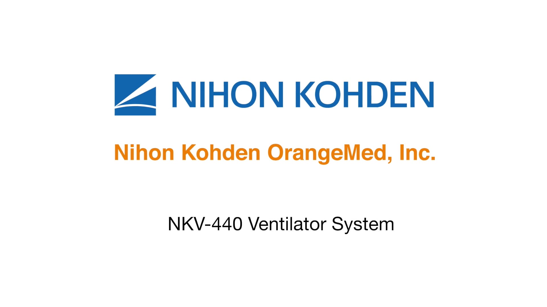 NKV-440 Ventilator System Overveiw